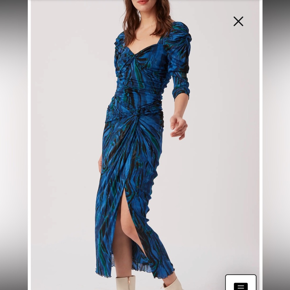 Diane Von Furstenberg Bettina Ruched Puff Dress - Picture 3 of 10